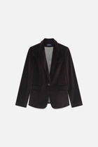 Aurora blazer chocolate brown woman