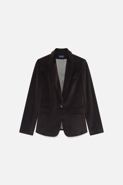 blazer aurora marrom chocolate mulher