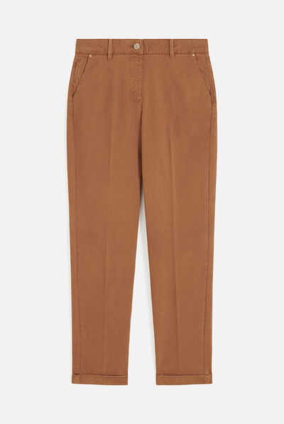 Pantalon pachille marron cognac femme