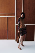 Jemini skirt cognac brown woman