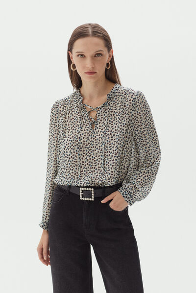 chemisier pacey ivoire femme