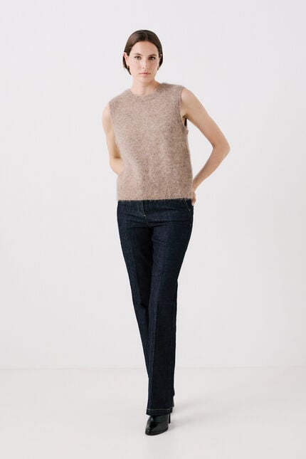 Pull douglas taupe femme