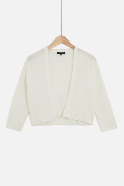 gilet yoko ivoire femme