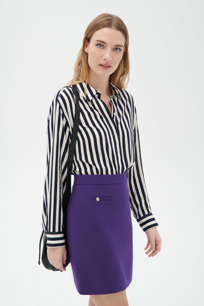 Jupe magalie parme femme