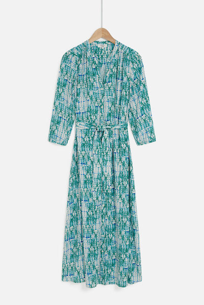 robe nila vert emeraude femme