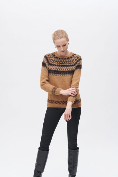 Malha milly camel mulher