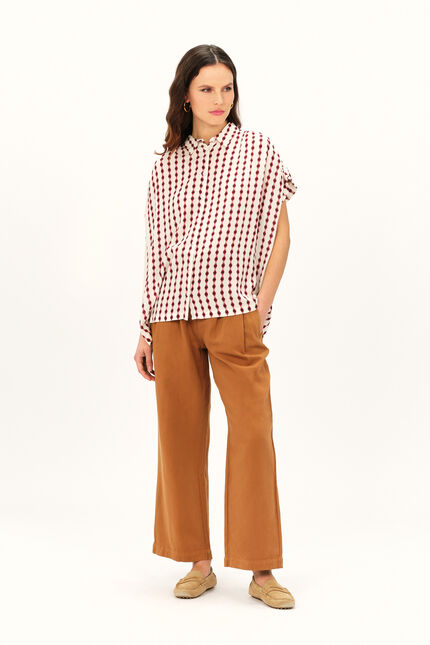 Camicia carma rosso scuro donna