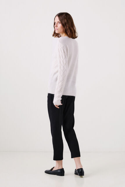 Maglione mstanley ecru donna