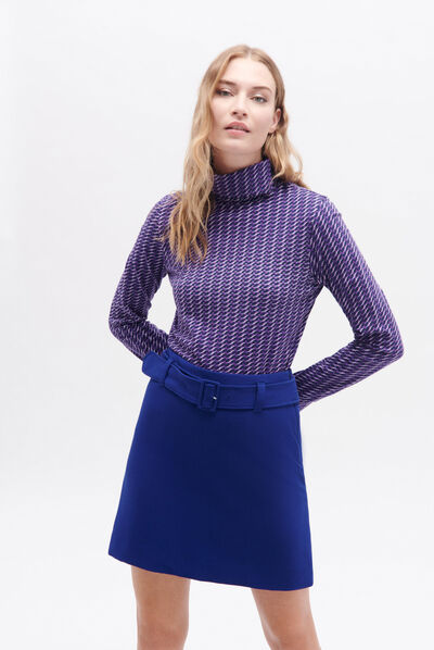 Jupe janyce2 bleu electrique femme