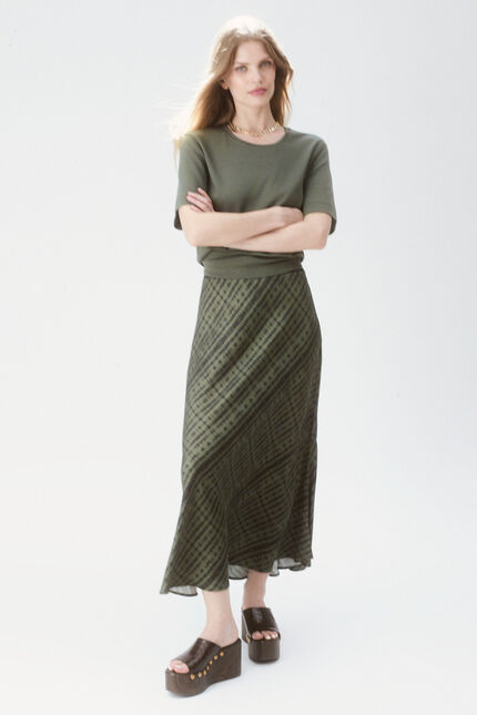 Jupe Jalentina2 vert kaki femme