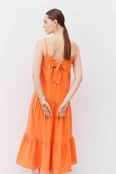 robe amanda orange femme
