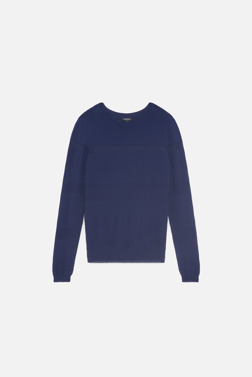Pull Mdoril bleu foncé femme