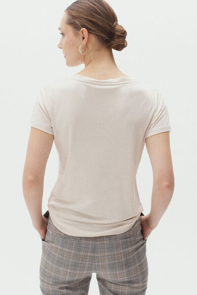 T-shirt Anita ecru donna