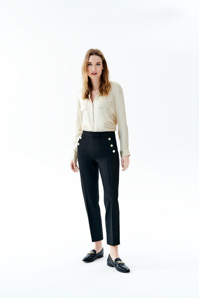 Pantalon octavian noir femme