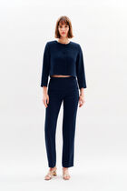 Vernis jacket navy blue woman