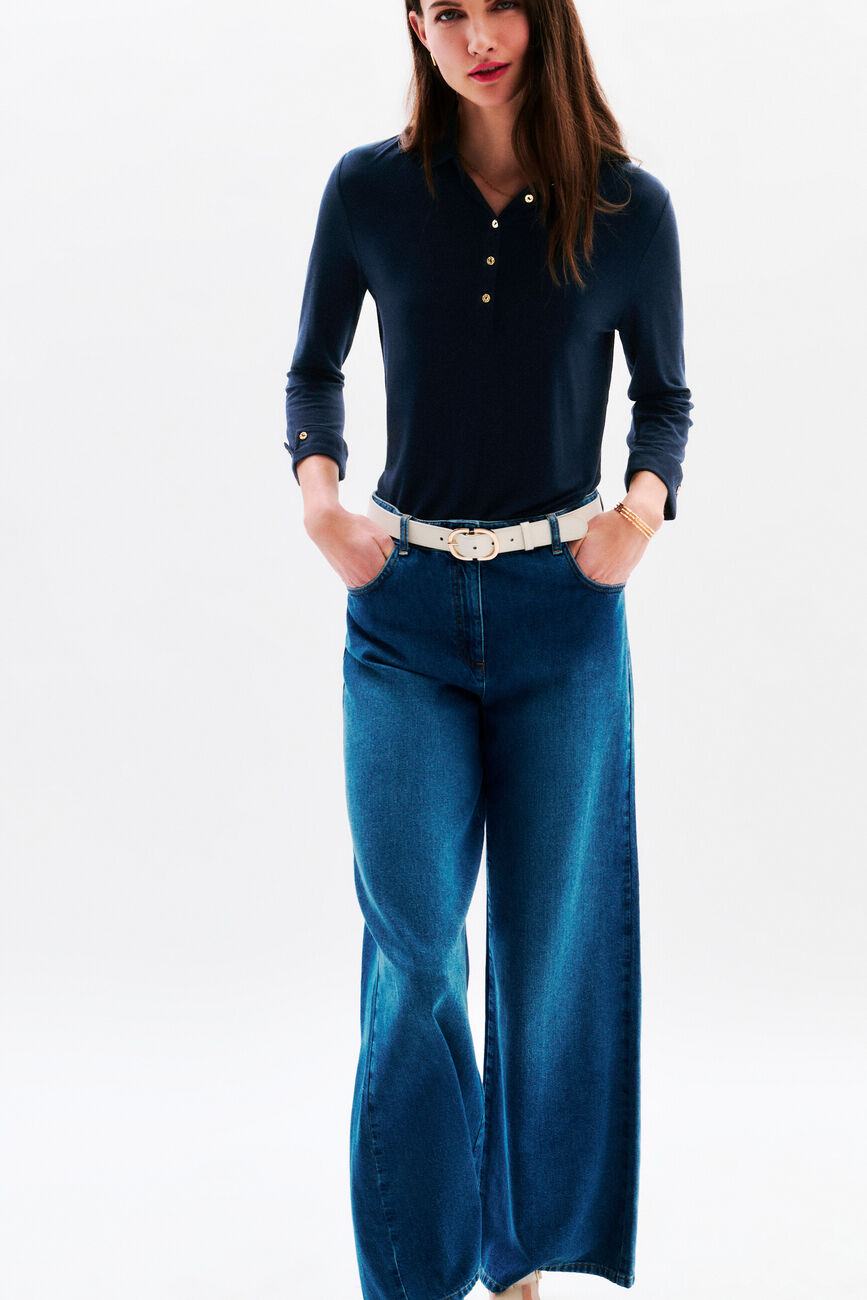 T-shirt tnina bleu marine femme