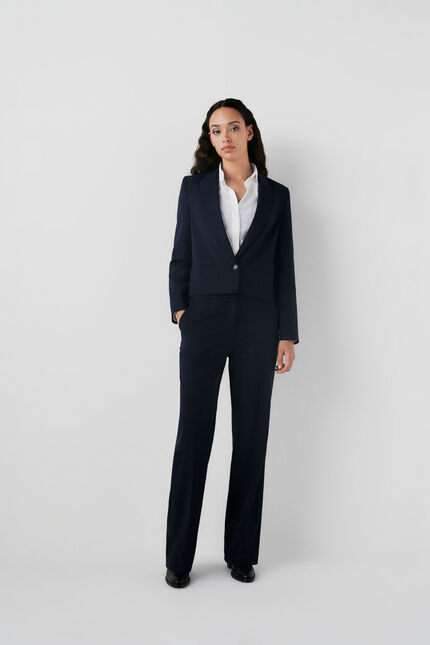 Pantalon phare bleu marine femme