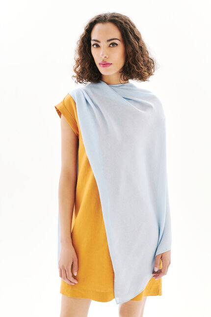 Foulard lazur bleu ciel femme