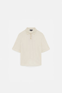 T-shirt tcrochet ecru femme
