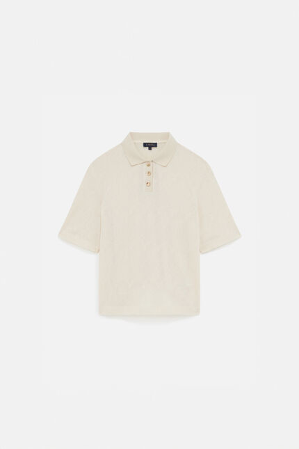 T-shirt tcrochet ecru femme