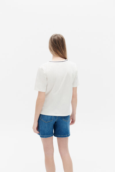 tshirt lou ecru femme