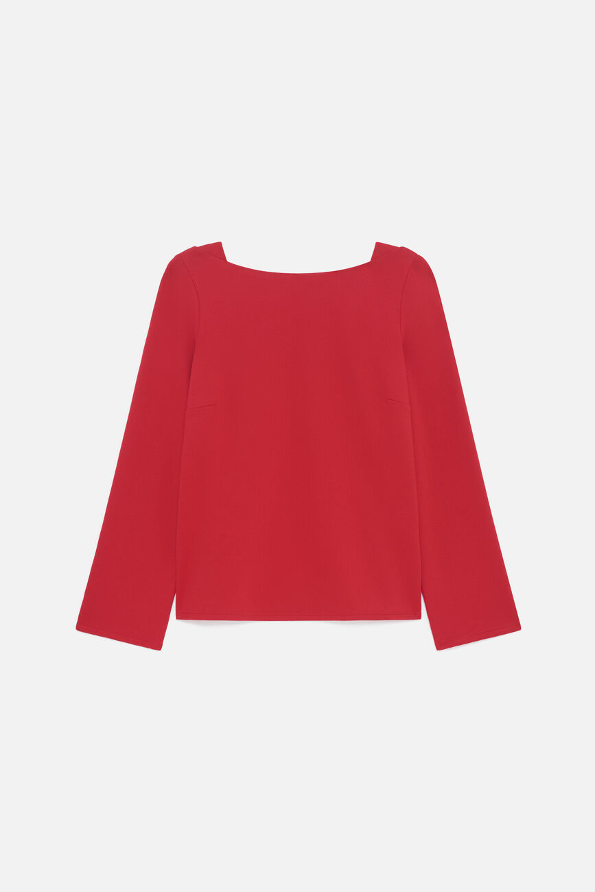 Blouse carmin rouge femme