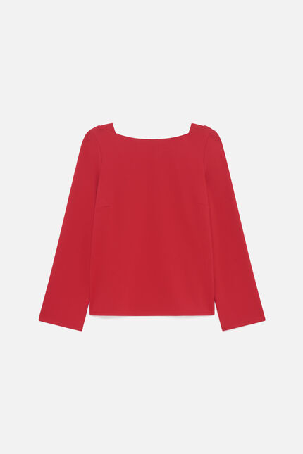 Blouse carmin rouge femme