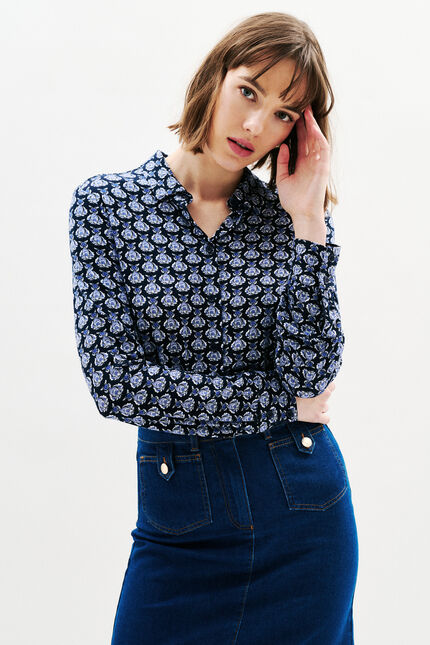 T-shirt Tjustine denim stone damen