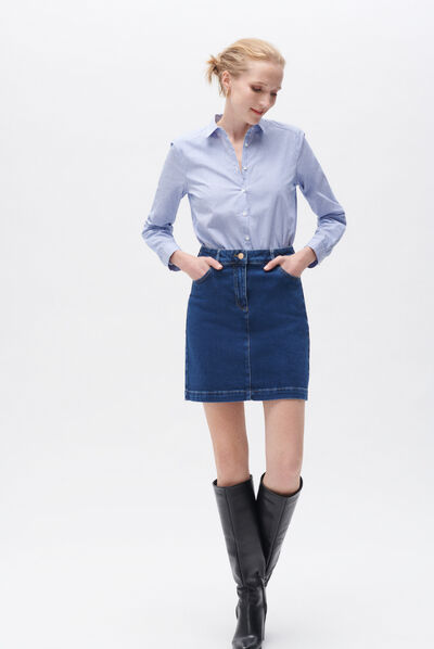 Jupe jlucia denim stone femme