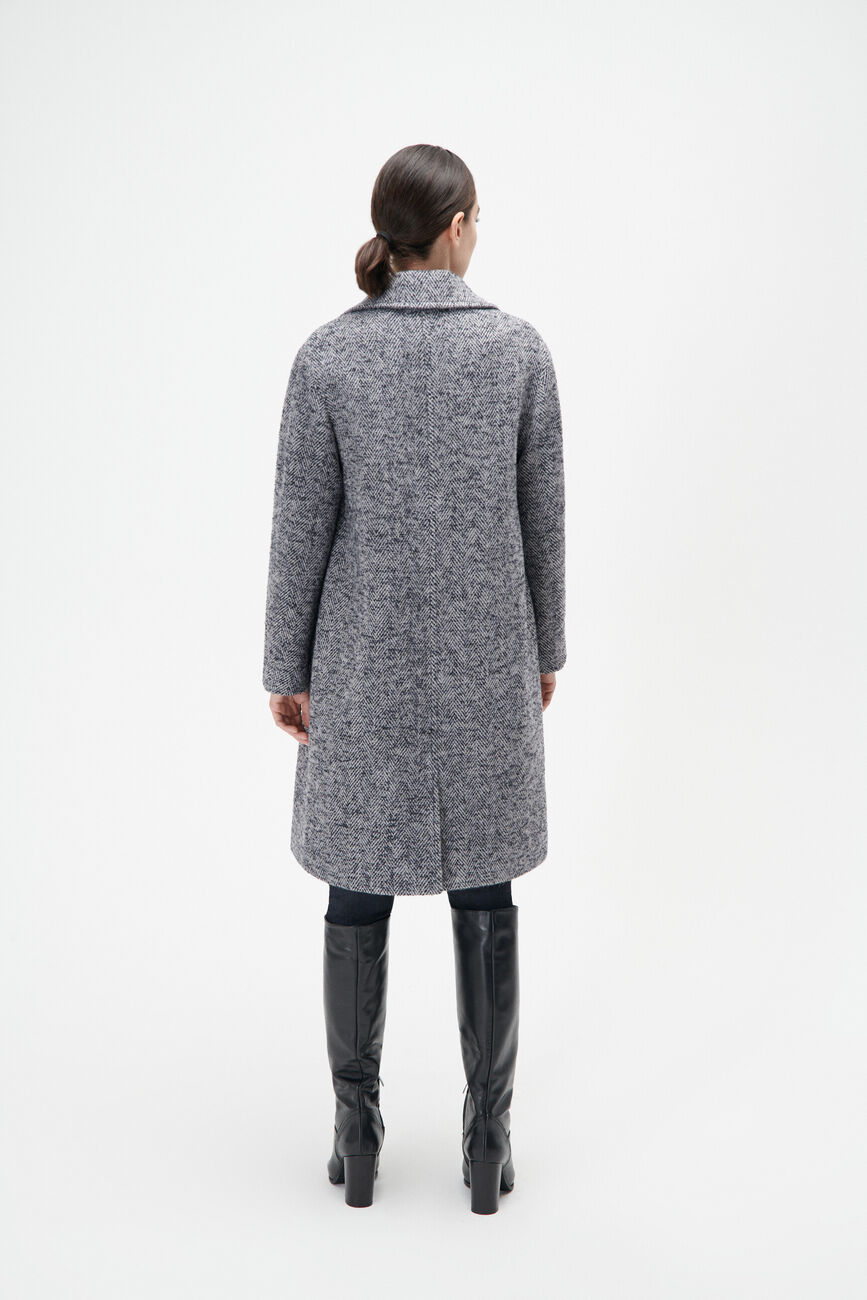 Gusto coat navy blue woman