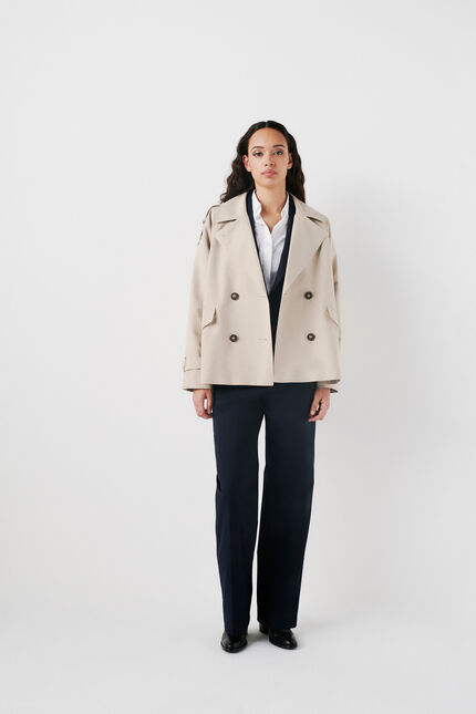 Trench gourmand sable femme