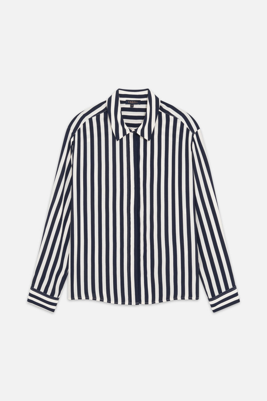 Camisa Caby azul marino mujer