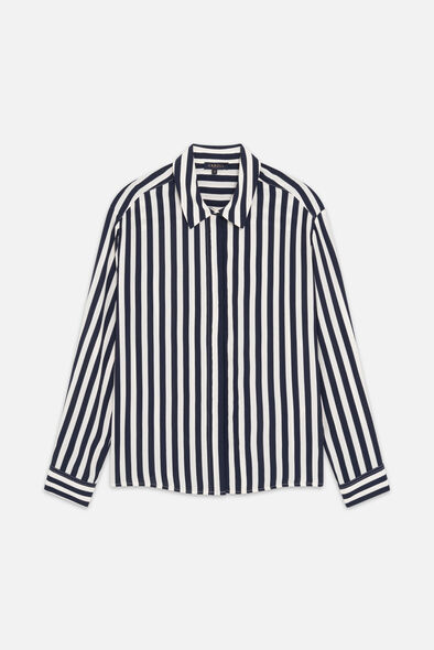 Camisa Caby azul marino mujer