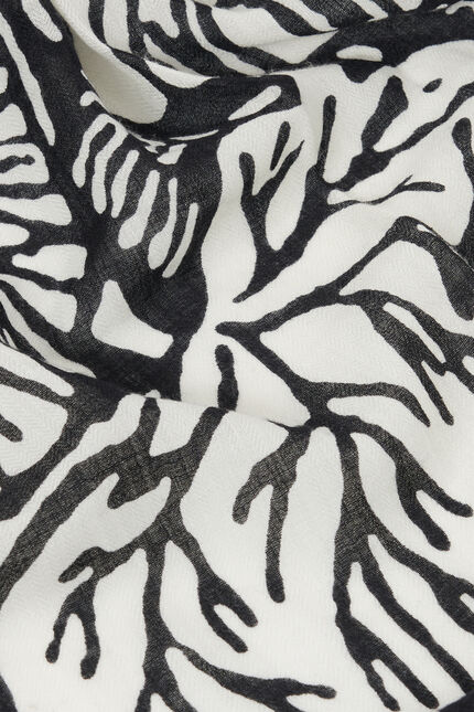 Foulard lery 100% laine noir femme