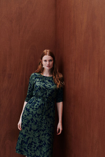 Robe roulia vert clair femme