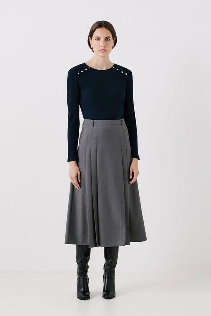 Jupe jasper gris fonce femme
