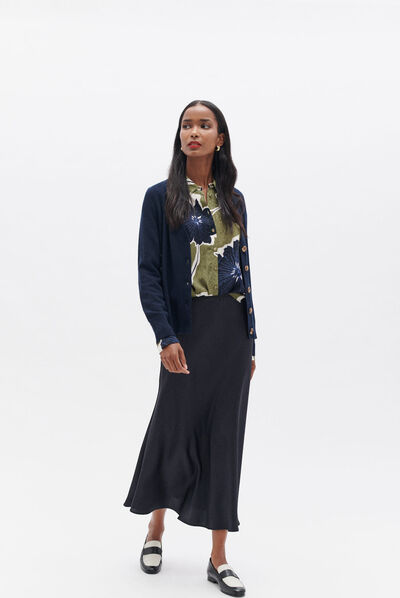 Pull marika bleu marine femme