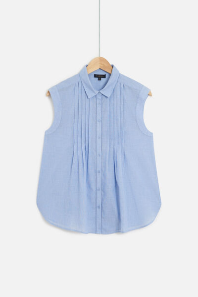 chemisier patricia bleu clair femme