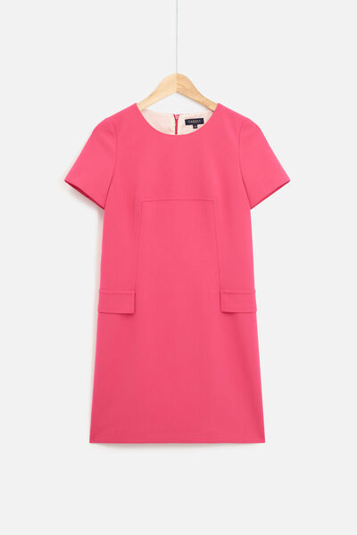 robe cannelle rose fushia femme