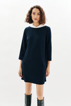 Rlaura dress navy blue woman