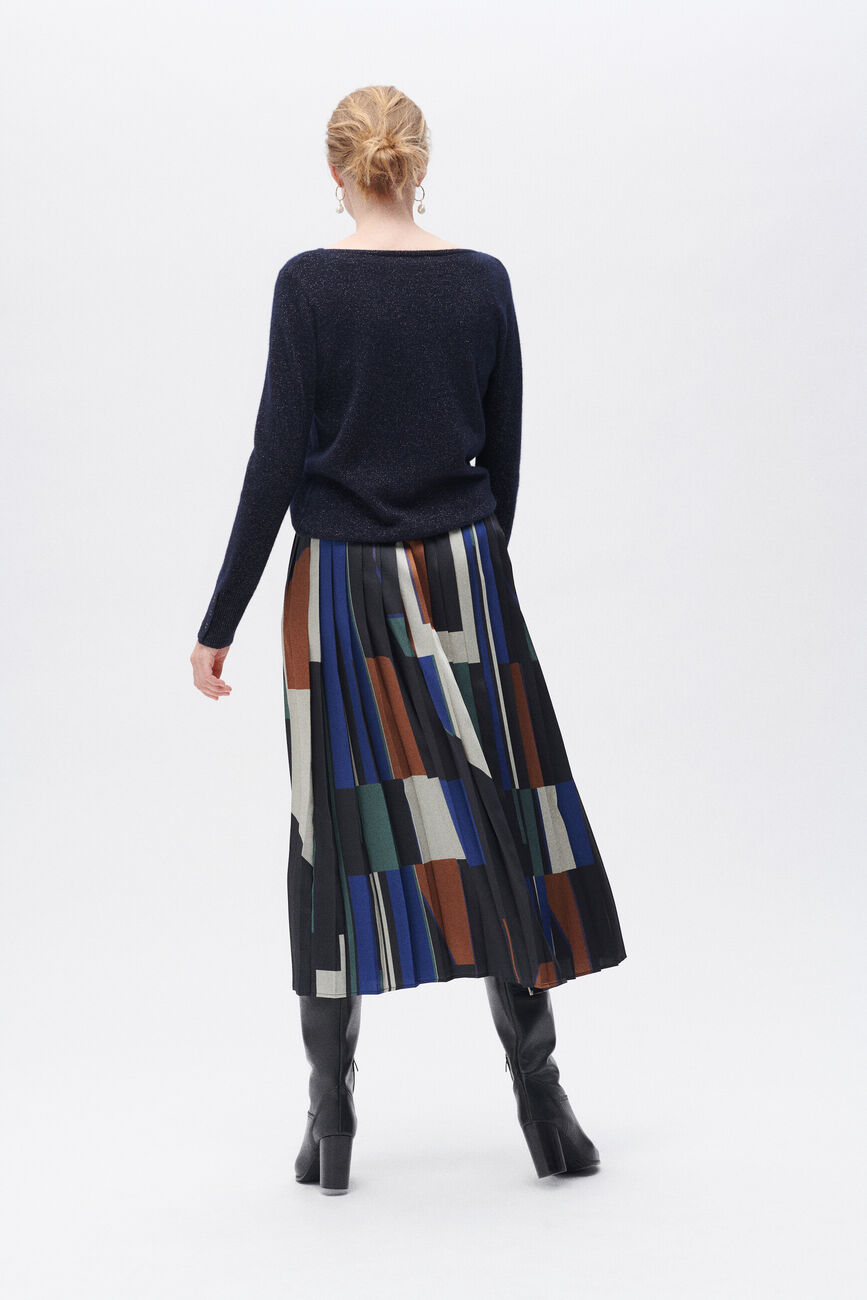 Lurex trui Zoan marineblauw vrouw
