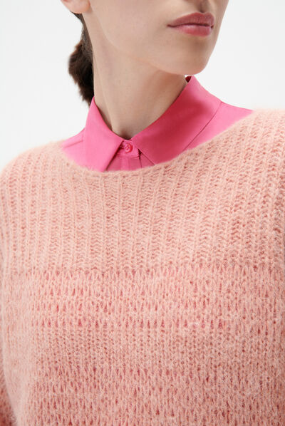Pull mcandy rose pastel femme