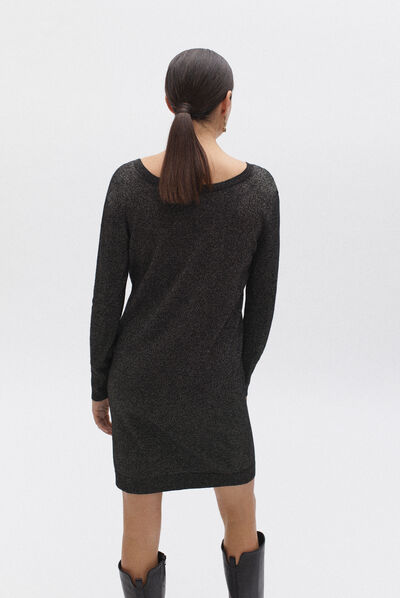 robe heather noir femme