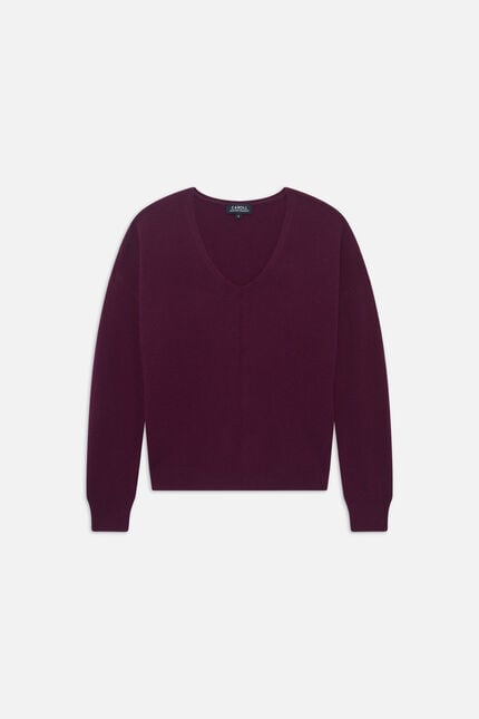 Mthelmina 100% cashmere sweater plum woman