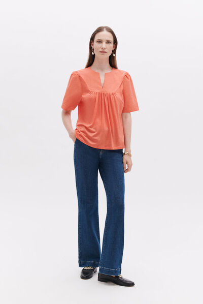 T-shirt tarya orange femme