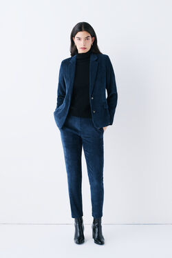 Pnoora trousers navy blue woman