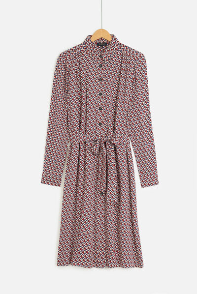 robe pastel red rouge femme