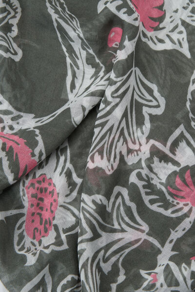 foulard maud vert kaki femme