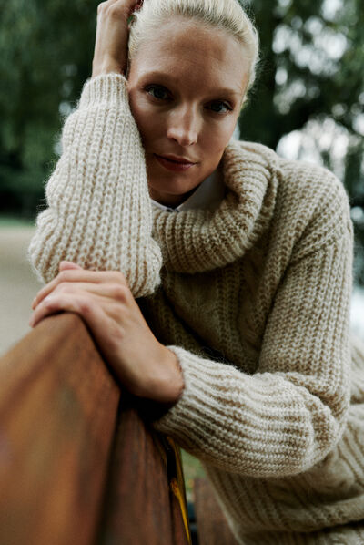 robe dona beige femme