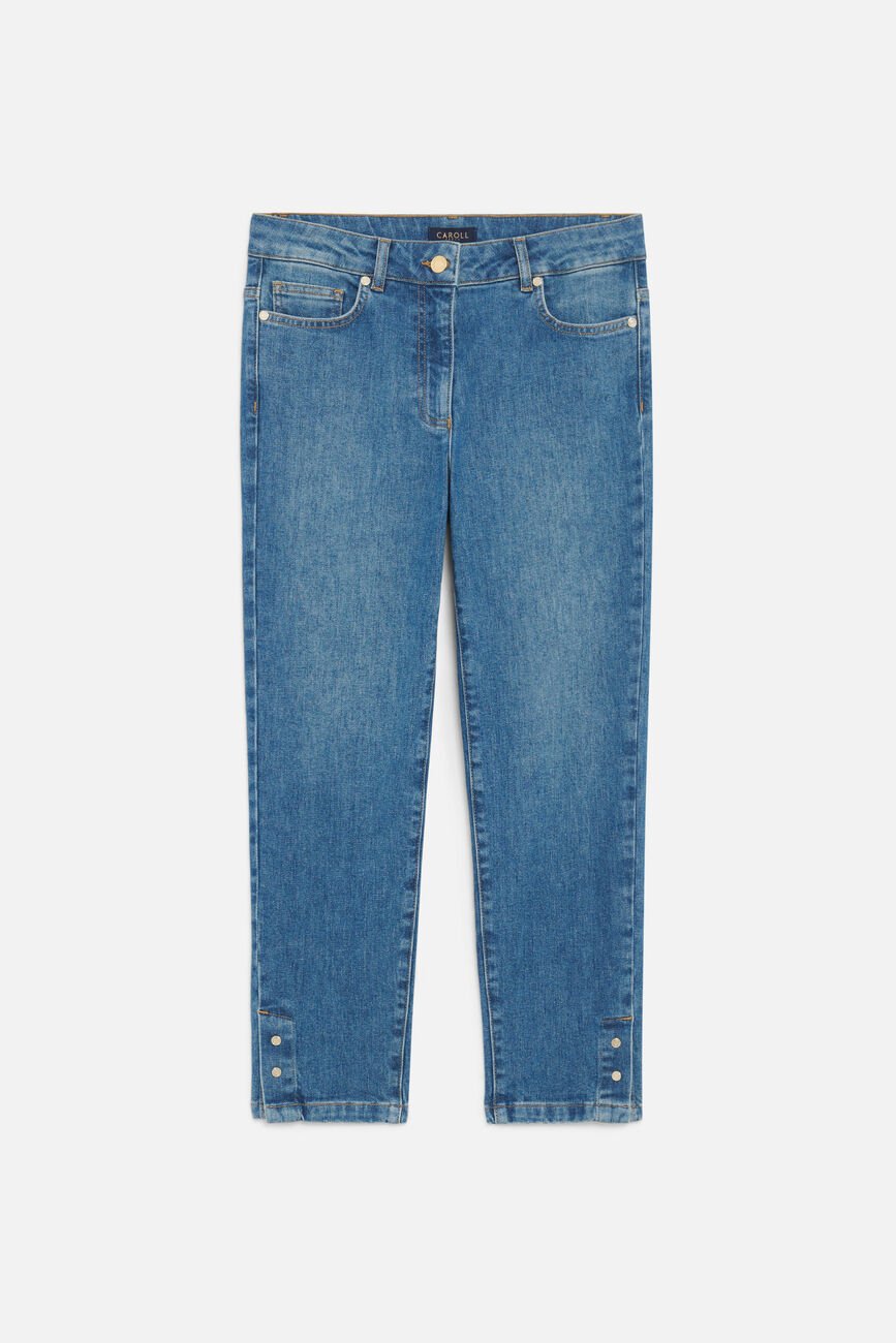 Pantacourt palebi denim stone femme